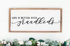 Life is better with grandkids - grandchildren svg png sign Product Image 1
