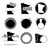 Minnesota Monograms SVG, JPG, PNG, DWG, CDR, EPS, AI Product Image 3
