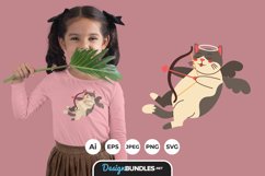 Cupid Cat for T-Shirt Design Product Image 1