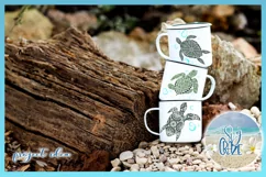 Turtle Family Mandala Zentangle SVG | Turtle SVG Product Image 2