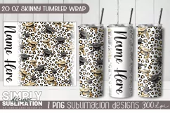 Graduation Sublimation Tumbler Wrap| 20oz Skinny Tumbler Png Product Image 1