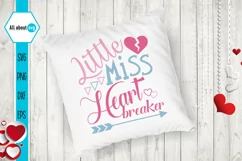 Little Miss Heart Breaker Svg, Valentine's Svg Product Image 4