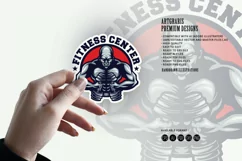 Gym Fitness Club Center Mascot SVG Illustrations Product Image 2