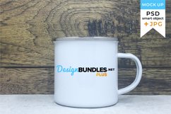 Enamel Mug Mockup | Mockup in JPG and PSD smart object Product Image 1