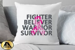 Breast Cancer SVG RIBBON SVG Awareness SVG Survivor SVG Product Image 5