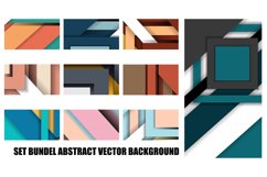 Vector collection of bundled abstract design backgrounds. Product Image 1