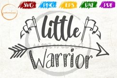 Little Warrior Kids Quote Playroom SVG Cut Files - PDF - PNG Product Image 1