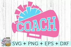 Cheerleading Coach SVG DXF PNG EPS Cutting Files Product Image 2