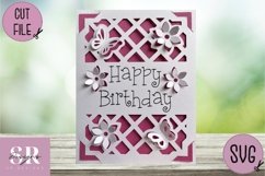 3D Birthday card insert design| Paper cutting |Cricut Card Product Image 3