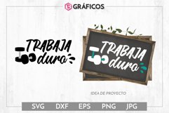 Trabaja duro SVG - Frases gimnasio motivadoras Product Image 1