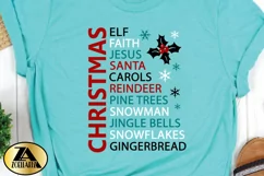 Christmas SVG PNG EPS DXF Christmas Word Art SVG Cut file Product Image 3