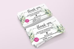 Greenery Thank You Business Card Product Image 5