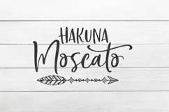 Hakuna Moscato SVG, Wine Svg, Wine Sayings Svg, Wine Product Image 2