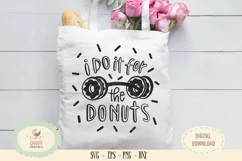 I do it for the donuts SVG PNG yoga gym saying Product Image 1