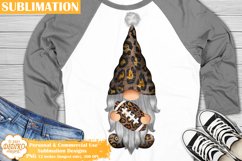 Football Gnome Sublimation, Leopard Print Sublimation Png Product Image 1
