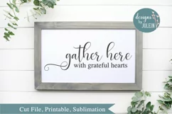 Gather Here SVG, png, eps, sublimation, printable Product Image 1