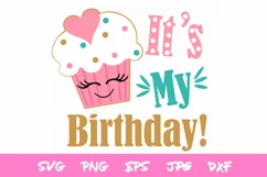 Birthday SVG, girls birthday cut file, silhouette, cricut Product Image 2