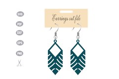 Earrings Template SVG Product Image 1