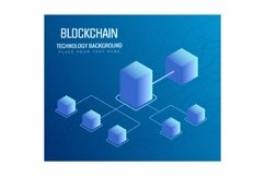 Blockchain design concept and cryptocurrency technology Product Image 1