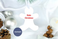 Gingerbread Man Ornament Mockup PSD, Ornament Mockup PNG Product Image 3