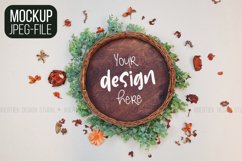 Mockup | JPEG | Wooden basket Product Image 1