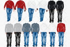 Man clipart, Male clipart, Large man Boyfriend clipart Product Image 5
