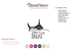 Funny Shark SVG | Trick or Treat SVG | Halloween Product Image 2