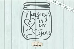 Nursing Is My Jam | Nurse | Health Care SVG Product Image 2