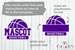 Basketball SVG | Basketball Template 003 | Shirt Design Product Image 5