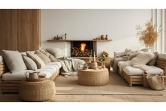 natural scandinavian interior room Product Image 1