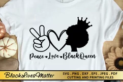 Black Woman SVG PNG EPS DXF Black Queen SVG MELANIN SVG Product Image 1