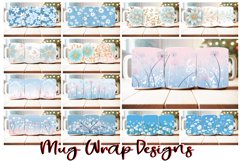 110 Flower Mug Wrap Bundle, Floral Sublimation PNG, Boho PNG Product Image 7