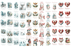 Merry Christmas Card. Printable cards BUNDLE Product Image 7