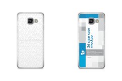  Samsung Galaxy A3 20162d Clear Mobile Case Design Mockup 2016 Product Image 1