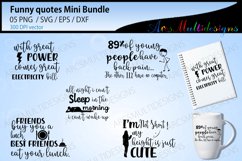 Funny Quotes cut file bundle Product Image 1