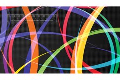 5 set Curved abstract design with the background concept Product Image 3