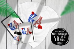 State abbreviations. USA sublimation pack. All in ONE Product Image 1