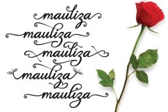 Web Font Hello Mauliza script Product Image 6