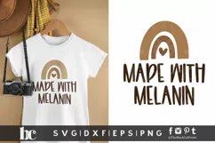 Made With Melanin SVG | Black Lives Matter SVG | Black Woman Product Image 2