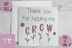 Thank you teacher card | Paper cutting | teacher card SVG Product Image 4