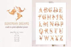 Watercolor nursery alphabet print -INSTANT DOWNLOAD Product Image 1