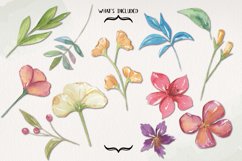 Flower Adele Blooms Watercolors Clipart Elements Florals Product Image 2