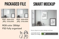 Wooden Frame Smart Mockup PSD &amp; JPG Template Graphic Product Image 2