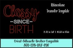 Classy Since Birth Rhinestone SVG Template Product Image 1