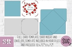 Valentines insert card | Paper cutting | Cricut Card s40 Product Image 4