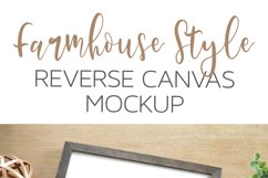Reverse Canvas Wood Sign Crafters Mockup JPG PSD Smart Layer Product Image 2