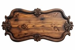 Vintage Wooden Nameplate Signboard Product Image 1
