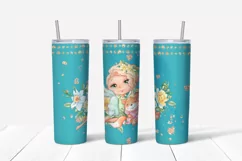 Spring sublimation design. Skinny tumbler wrap design. Product Image 4