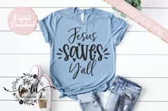 Jesus Saves Y'all SVG EPS DXF PNG Product Image 1