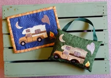 Truck and Camper Mug Rug or Doorknob Hanger Pattern - Machine Embroidery Product Image 3